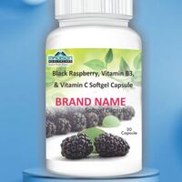 Black Raspberry Vitamin B3 Vitamin C Softgel Capsules